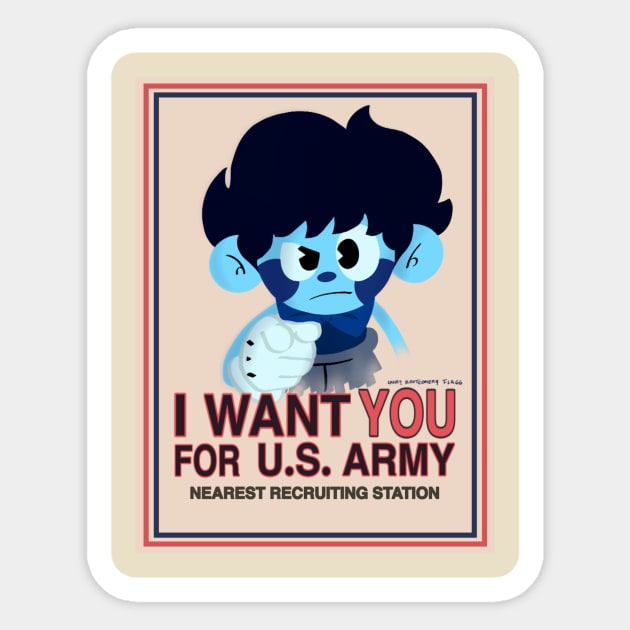 Ready For WWIII Sticker by Funnyboijulius